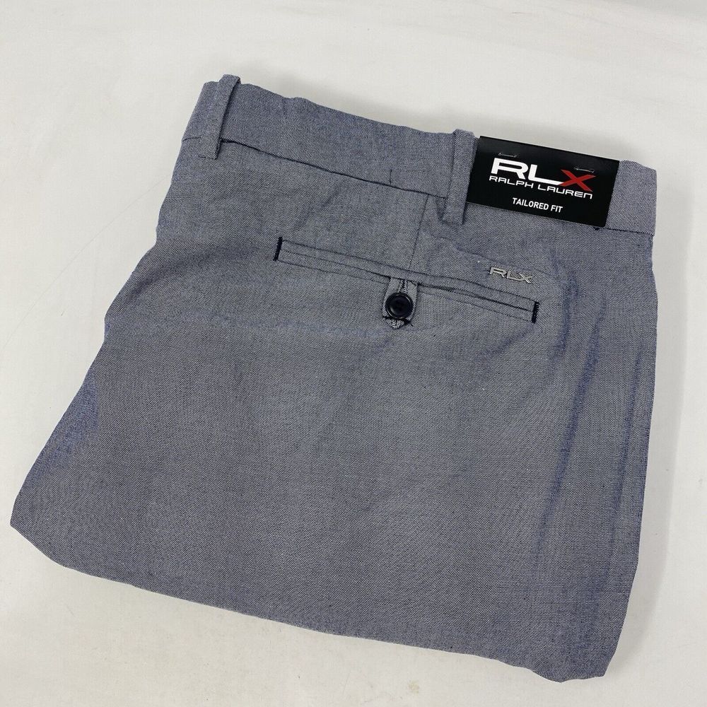 RLX Ralph Lauren Gray Flat Front Men Shorts